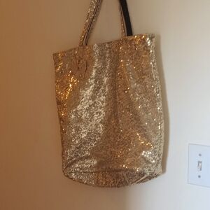 Gold sequence purse/bag